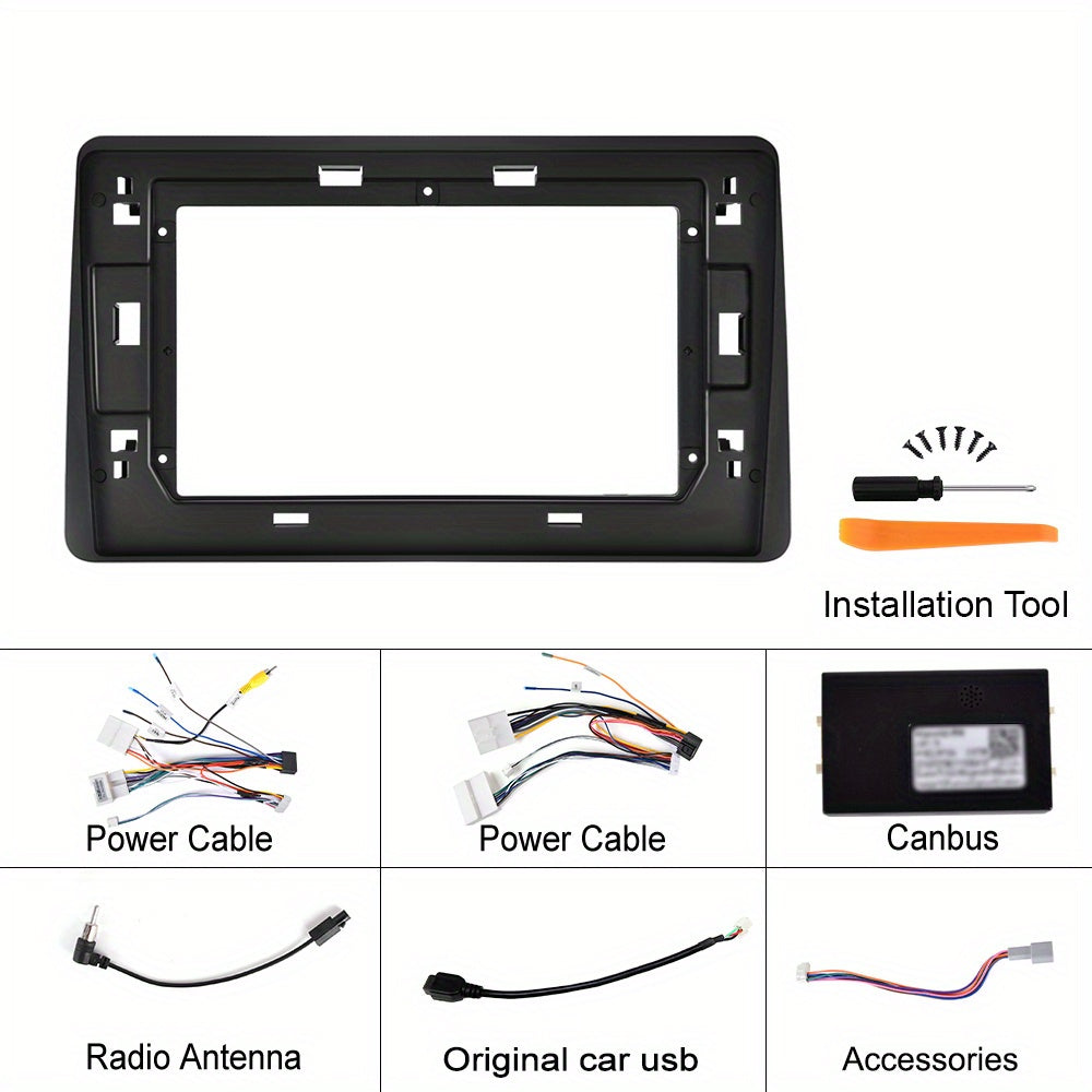 Multimedia Car Stereo – Autoradio – Navigatiesysteem – Touchscreen Speler – Inbouwradio – 2+32GB – 10,1 Inch Scherm – CarPlay & Android Auto – GPS Navigatie – Hi-Fi Geluid – WiFi & Bluetooth