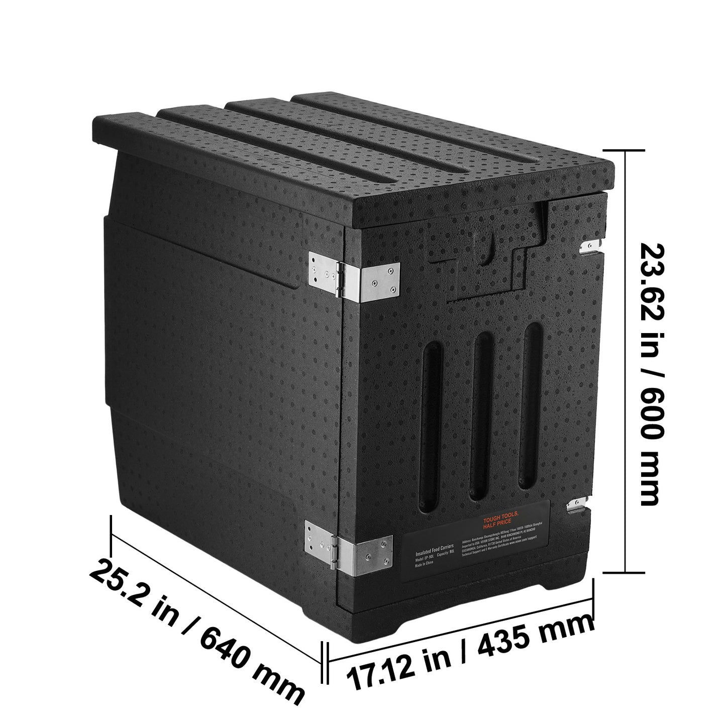 Warmebox – Voedselcontainer – Geïsoleerde Koelbox – Thermobox – Frigo Box – 82 QT inhoud – Duurzame LLDPE Isolatie – Lange Warmtebehoud 4-6 uur