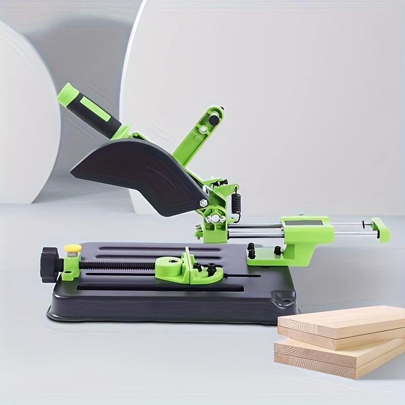 Haakse Slijperhouder – Slijperstandaard – Slijperhouder – Bankslijper – Snijsteun – Groen – Voor 100-125 mm Schijven – Stevige IJzeren Basis – Kantelbare Constructie