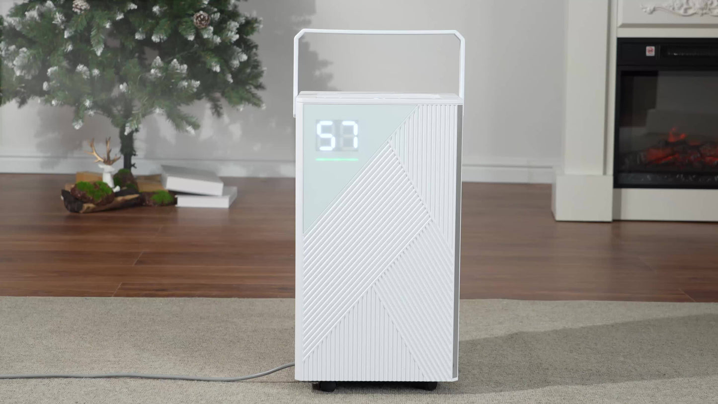 Luchtontvochtiger – Vochtvreter – Dehumidifier – Vochtverwijderaar – Wasdroger – 14L per Dag – Wi-Fi App Bedienbaar – Stil & Energiezuinig