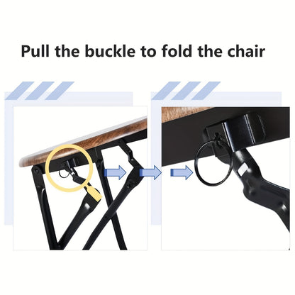 Vouwtafel – Klaptafel – Inklapbare Tafel – Eettafel – Plooitafel – 5-delige Houten Eettafelset – Inklapbaar Met Opbergruimte – Compact Voor Kleine Ruimtes