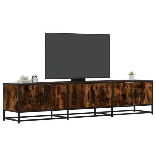 Tv-meubel – Tv-kast – Meubel – Mediawand – Gerookte Eik – 180x35x41 cm – Duurzaam Houten Materiaal
