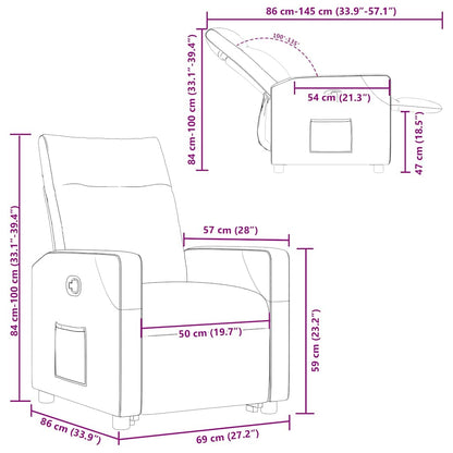 Elektrische Zit-Sta Stoel – Sta Op Stoel – Relaxfauteuil – Verstelbare Stoel – Ergonomische Zitstoel – Elektrische Liftfunctie – Verstelbare Rugleuning Tot 135°