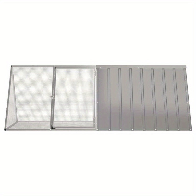 Sturdy Steel Frame Cage for Small Animals - 201.5x80.5x71cm, Removable Wire Mesh with Ventilation Holes, Durable Metal Construction for Hamsters, Guinea Pigs, Chickens & More, Pet Cage, Secure Pet Enclosure, Ventilated Design