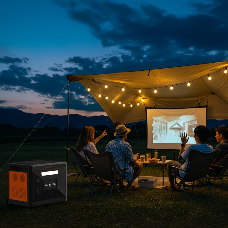 Zonne-energie Accu – Draagbare Powerstation – Mobiele Generator – Solar Batterij – Outdoor Accu – 2500W Vermogen – 2304Wh Capaciteit – Inklapbaar 400W Zonnepaneel – Stabiliteit & Draagbaarheid