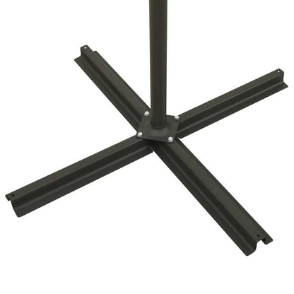 Zwevende Parasol – Lichte Parasol – Vierkante Parasol – Blauw Azure Parasol – Stevig Metalen Frame – Vented Top Voor Comfort