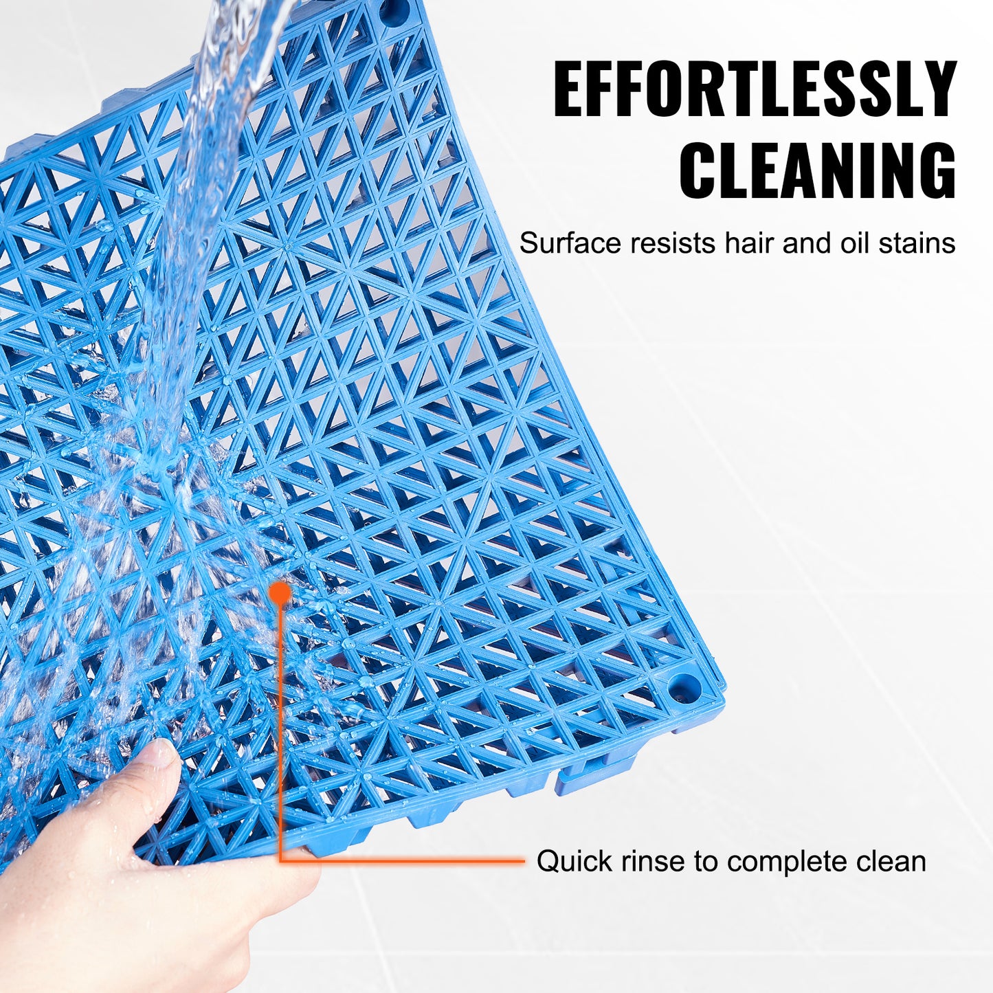 Drainagematten – Afwateringsmatten – Antislip Matten – Natte Vloermatten – PVC Vloer Tegels – 50 Stuks 30x30 cm – Snelle Afwatering en Veilig Antislip oppervlak – Blauwe Modulair Klikbaar Systeem