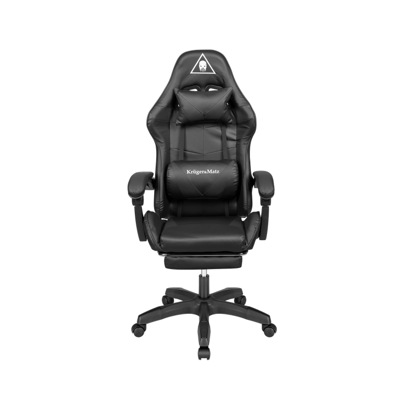 Gamingstoel – Gamestoel – Gaming Chair – Game Stoel – Bureaustoel – Verstelbare Rugleuning 145° – Voetsteun Met Massagefunctie - Zwart