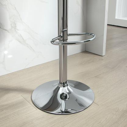 Barkrukken – Barkruk – Barstoelen – Hoge Stoelen – Keukenstoelen – Zwart – In Hoogte Verstelbaar – 360° Draaibaar Met Voetensteun