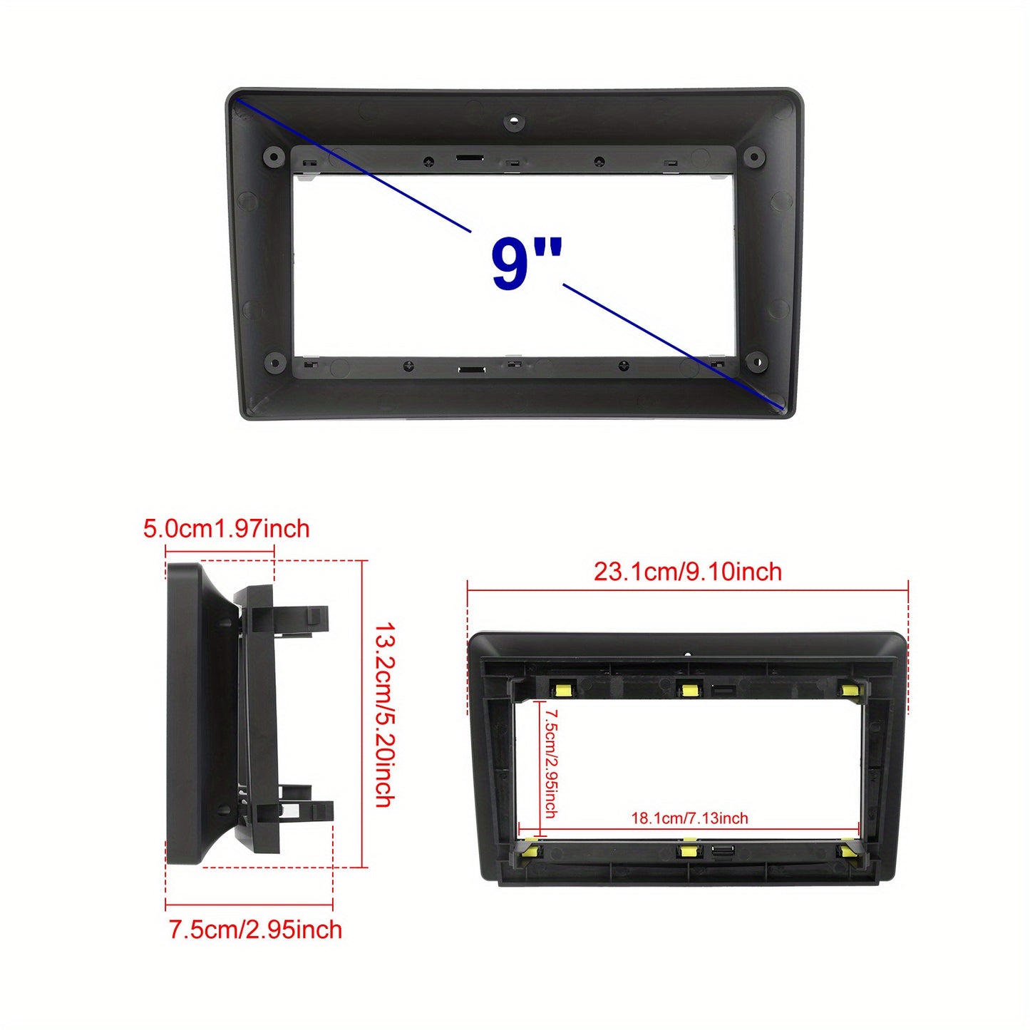 Android Autoradio – Car Stereo – Multimedia Systeem – In-Car Navigatie – Auto Radio – 9 Inch Touchscreen – Draadloze CarPlay & AHD Achteruitrijcamera