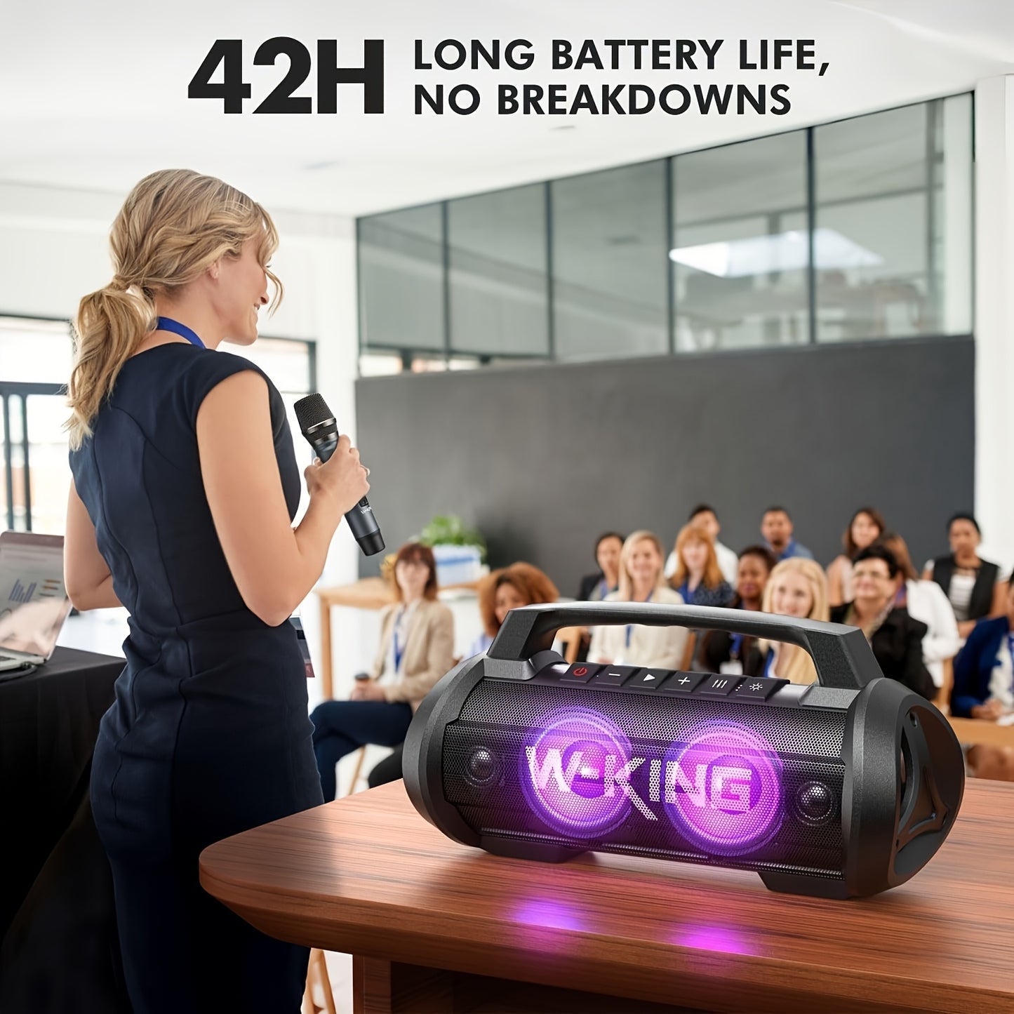 Bluetooth Speaker – Draadloze Speaker – Draagbare Luidspreker – Outdoor Speaker – Mini Speaker – 90W Krachtig Geluid – IPX6 Waterdicht Met Lichtshow