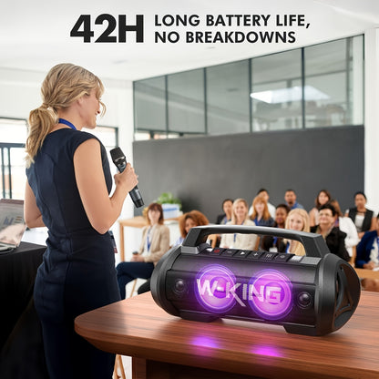 Bluetooth Speaker – Draadloze Speaker – Draagbare Luidspreker – Outdoor Speaker – Mini Speaker – 90W Krachtig Geluid – IPX6 Waterdicht Met Lichtshow