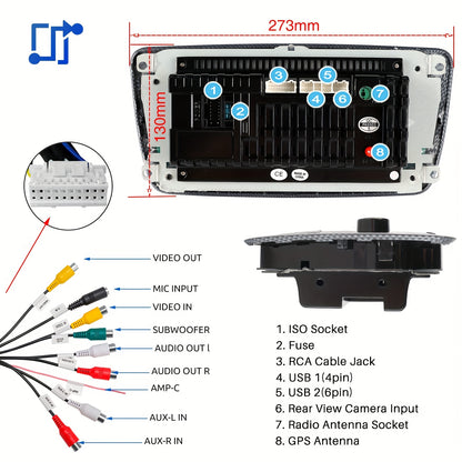 7-inch Touchscreen Autoradio – Multimedia Speler – Navigatiesysteem – Inbouw Radio – Auto Entertainment – Draadloze CarPlay & Android Auto – GPS Met Wi-Fi
