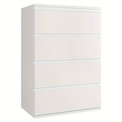 Ladekast – Dressoir – Opbergrek – Kledingkast – Sideboard – Wit – 4 Ruime Lades – MDF Met Waterafstotende Coating