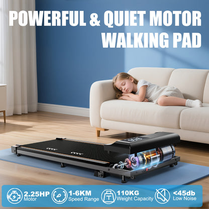 Treadmill – Loopband – Wandelpad – Treadmill Desk – Vouwbare Loopband – 7% Hellingshoek – 2,25 HP Motor – Stil Geluidsgedrag