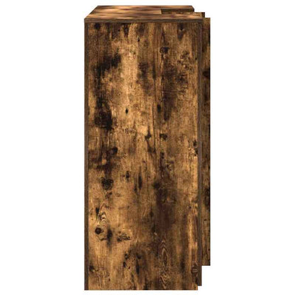 Balie – Receptiebalie – Welkomstbalie – Ontvangstbalie – Balietafel – Gebrande Eikenhout Bruin – 135x50x103,5 cm – Duurzaam Houtmateriaal