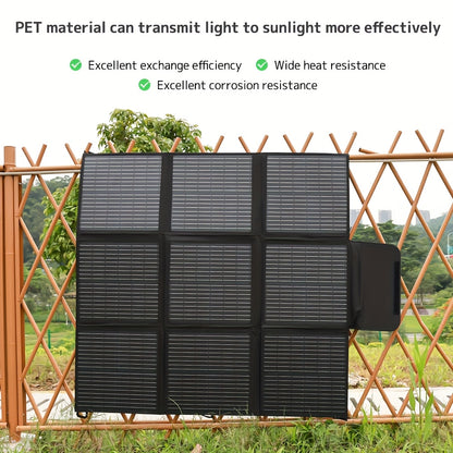 Zonnepaneel – Vouwbaar Zonnepaneel – Draagbaar Zonnepaneel – Camping Zonnepaneel – 200W Vermogen – Monokristallijn 22,5% Efficiëntie