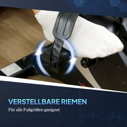 Mini Hometrainer – Stoelfiets – Bureaufiets – Beentrainer – Fietstrainer – 8 Weerstandsniveaus – Compact Metaal & Kunststof Design