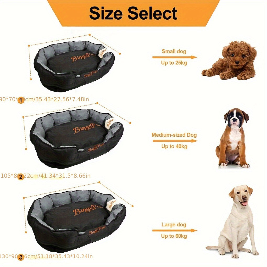 Hondenmand – Hondenkussen – Hondenbed – Dog Sofa – Hondenligbed – Extra Groot – Krasbestendig Oxford – Afneembare Wasbare Hoes – 105x80x22 cm