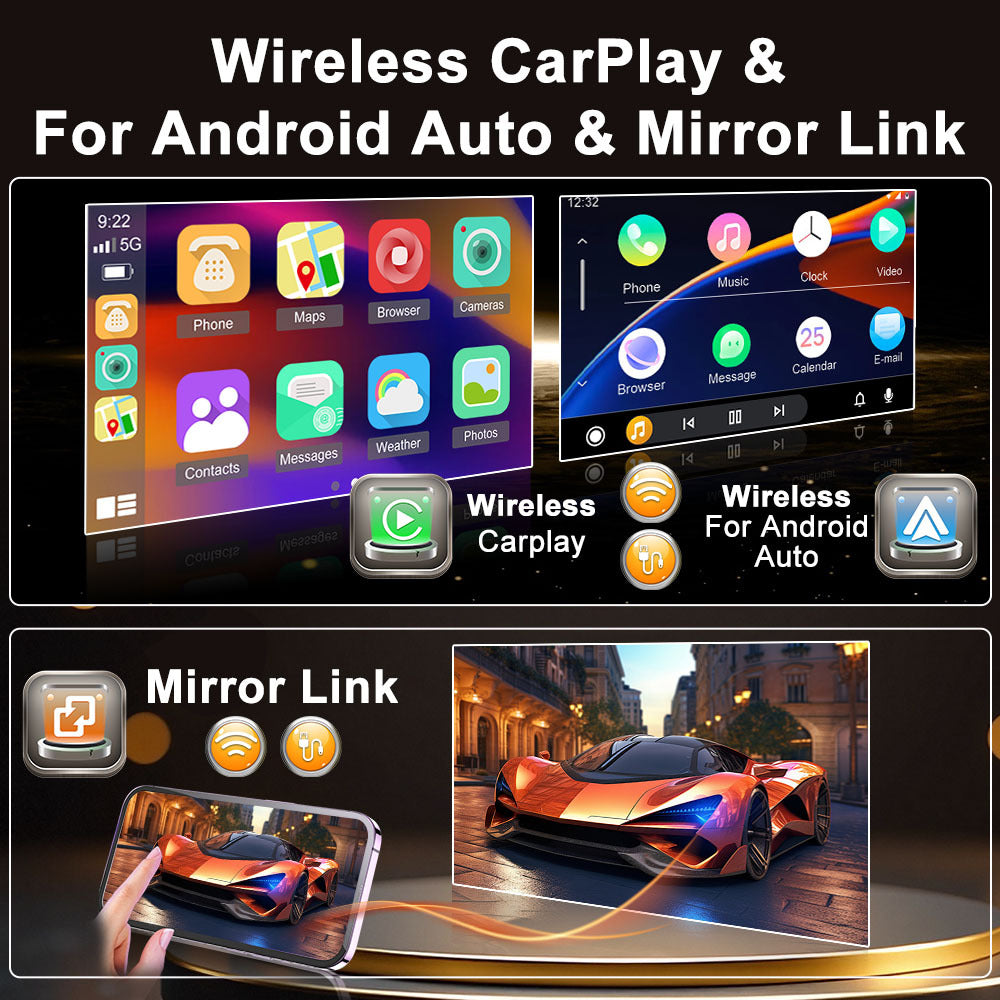 Android 15 Autoradio – Multimedia Systeem – Inbouw Radio – Double DIN Radio – Autostereo – 7 Inch Touchscreen – 6GB RAM + 128GB Opslag – Draadloos CarPlay & Navigatie