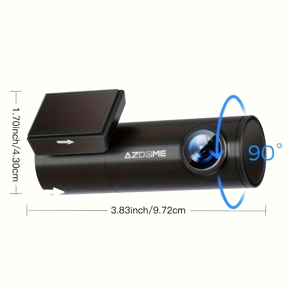 4K Dashcam – Autoschermcamera – Rijcamera – Frontcamera – Achtercamera – 170° Breedzicht – 5G WiFi Met GPS & Spraakbesturing – Inclusief 64GB Kaart