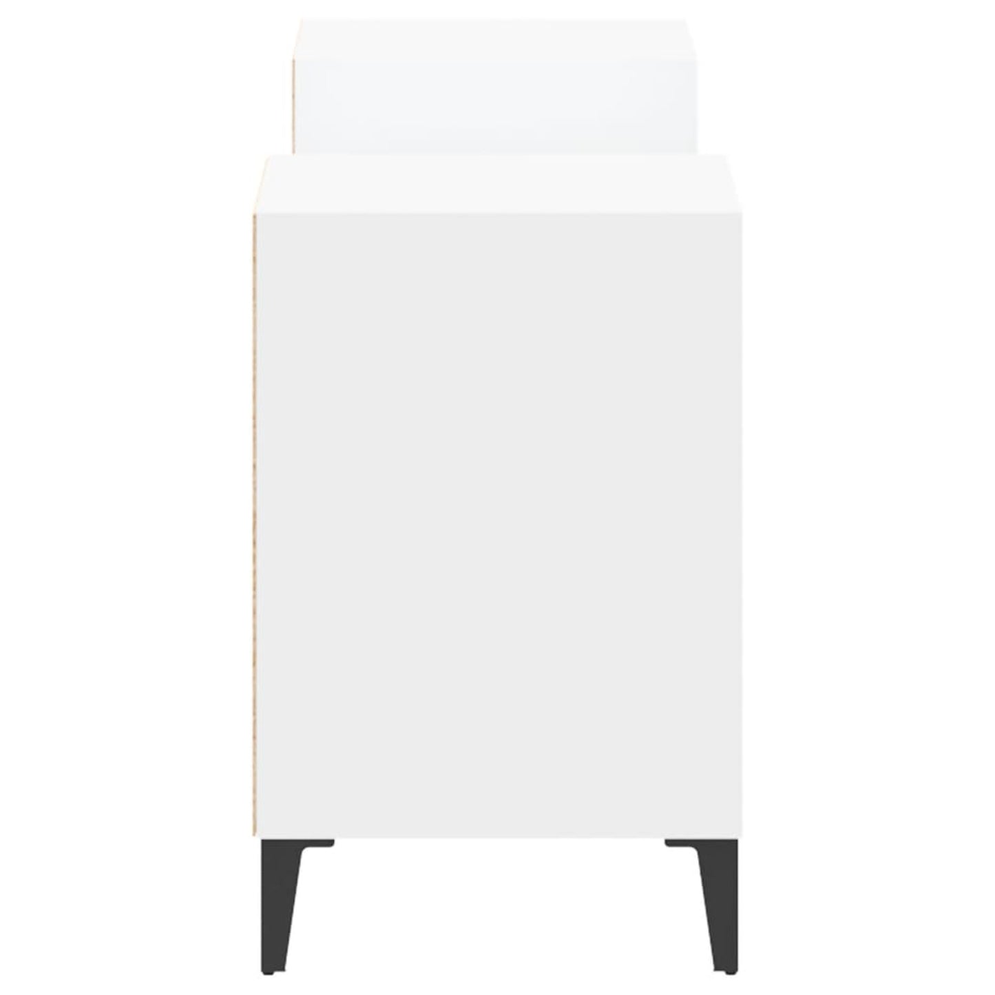 TV Cabinet White 160x35x55cm Engineered Wood TV Stand Entertainment Center with Storage, Media Television Table for Living Room Bedroom