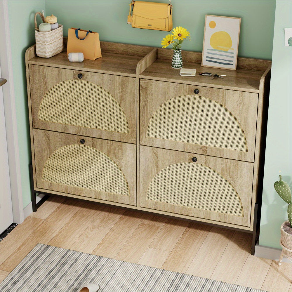 Schoenenkast – Schoenopberger – Schoenenrek – Schoenmeubel – Schoenenschuifkast – Verstelbare Kleppen Met Demper – Smal Ruimtebesparend Design