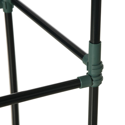 Metalen Bloembak Tuinbak Plantbak Plantenbak Kruidenbak – Antraciet Grijs – Grote Capaciteit 180x90x29,5 cm – Roestbestendig Met Klimrek