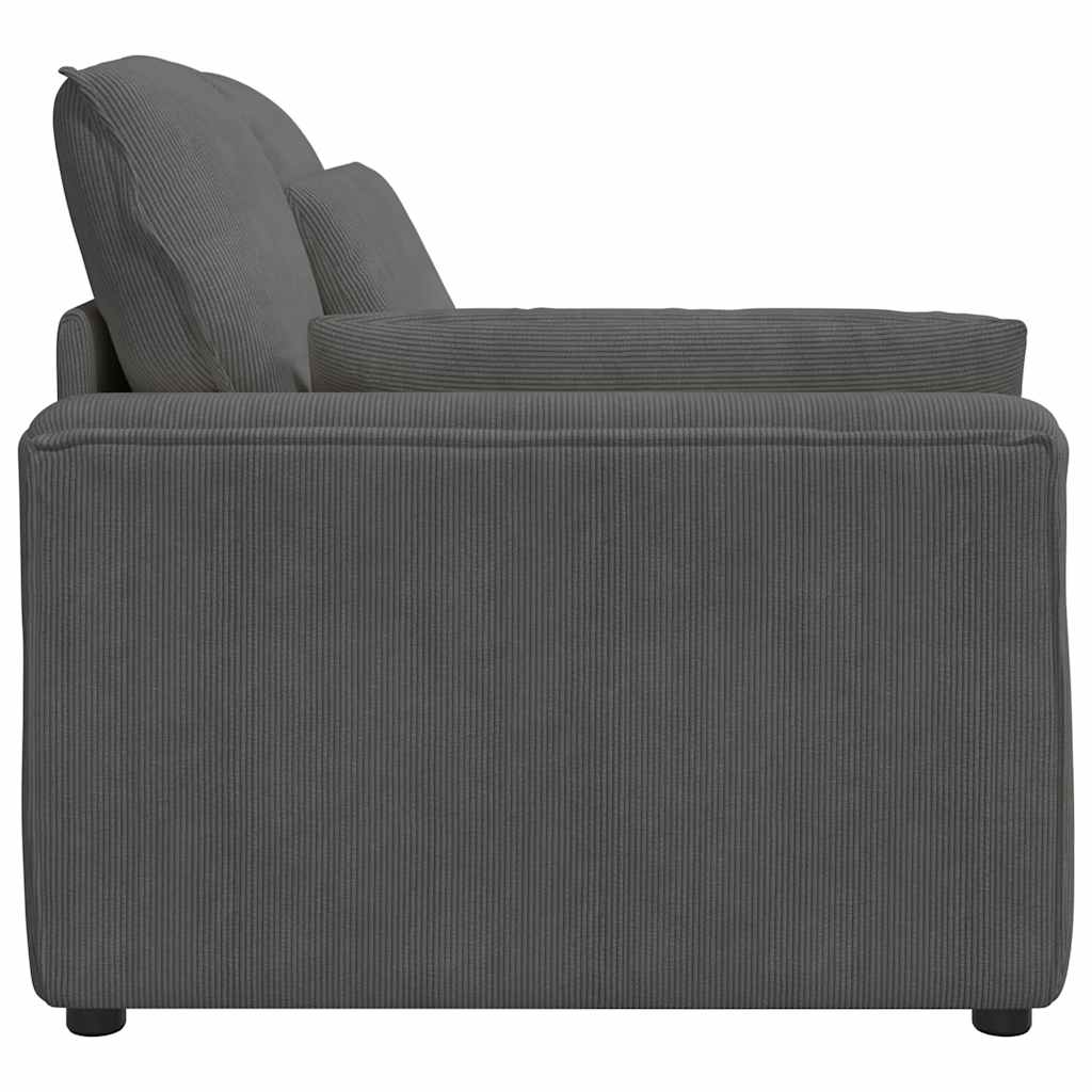 Modulaire Bank – Modulaire Banken – Modulair Sofa – Modulair Zitmeubel – Donkergrijze Corduroy Bekleding – Stevig Metalen Frame
