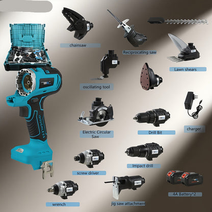 Multitool – Multigereedschap – Oscillerende Tool – Accu Gereedschap – Zakmes – 18V Brushless Motor – 12-in-1 Opzetstukken