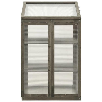 Kasje – Kweekkas – Mini Kas – Plantenkas – Kweekhuisje – Duurzaam Vurenhout – Compact 60x45x100 cm