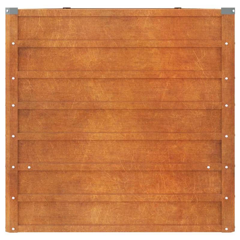 Easy to assemble modern and simple Rusty raised garden bed 400x80x77cm corten steel backyard high-quality flower box kit