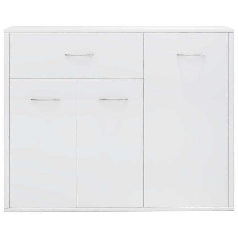 Sideboard high-gloss white 88x30x70cm wood material,  Modern Sideboard, Sideboard Cabinet, Sleek Lines, Quality Wood Material, Durable Build, Apartment Dwellers, Modern Homeowners
