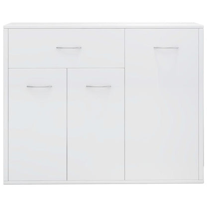Sideboard high-gloss white 88x30x70cm wood material,  Modern Sideboard, Sideboard Cabinet, Sleek Lines, Quality Wood Material, Durable Build, Apartment Dwellers, Modern Homeowners