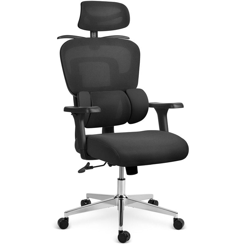 Bureaustoel – Office Chair – Gamestoel – Draaistoel – Kantoorstoel – Ergonomische Lendensteun – Verstelbare Hoogte Mesh Zitting