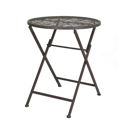 Bistro Set Biella 3pcs Foldable Metal
