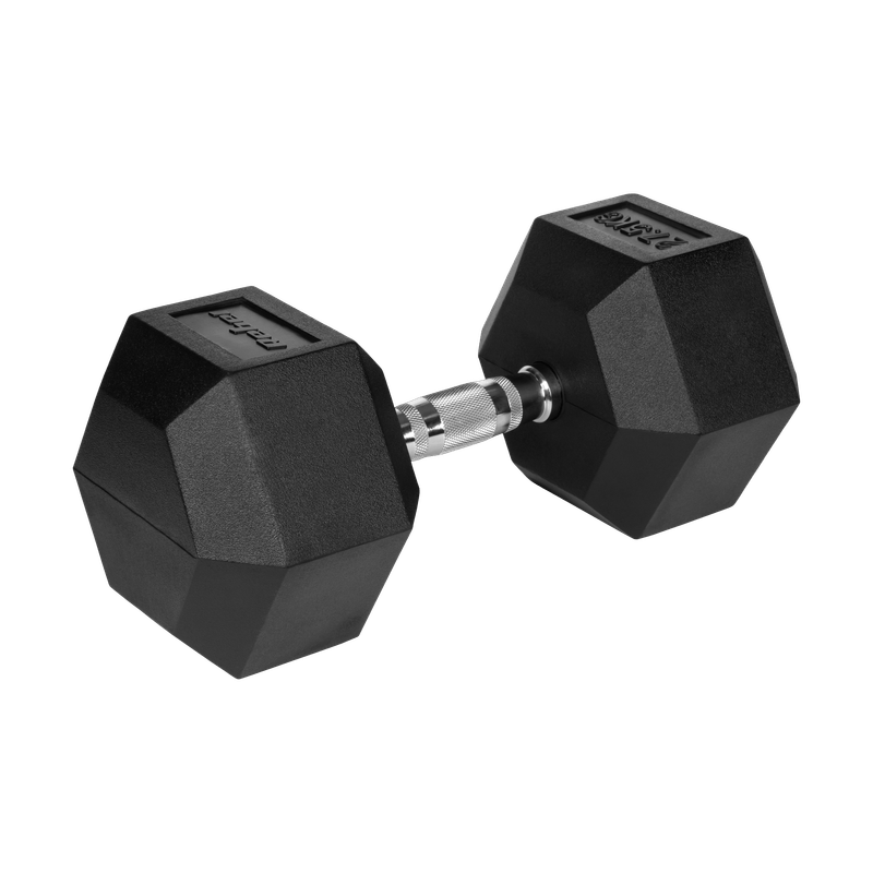 Halters – Dumbbells – Halterset – Gewicht – Krachttraining – IJzeren Kern – Rubberen Coating – 27,5 kg – Hexagonaal Antislip
