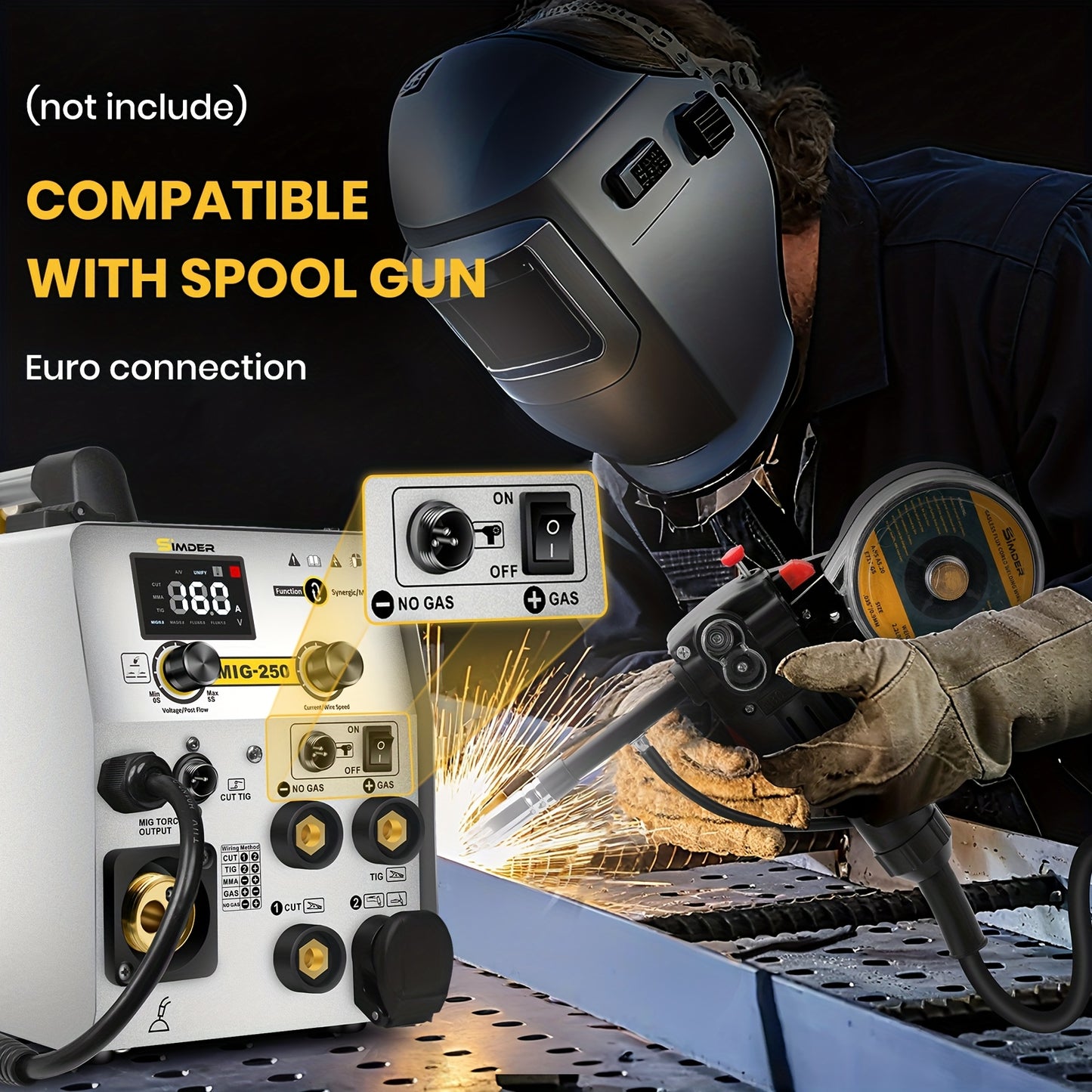 Lasapparaat – Lasmachine – Elektrode Lasapparaat – MIG Lasapparaat – TIG Lasapparaat – 6-in-1 Multifunctioneel – IGBT Inverter Technologie – 220V Metalen Behuizing