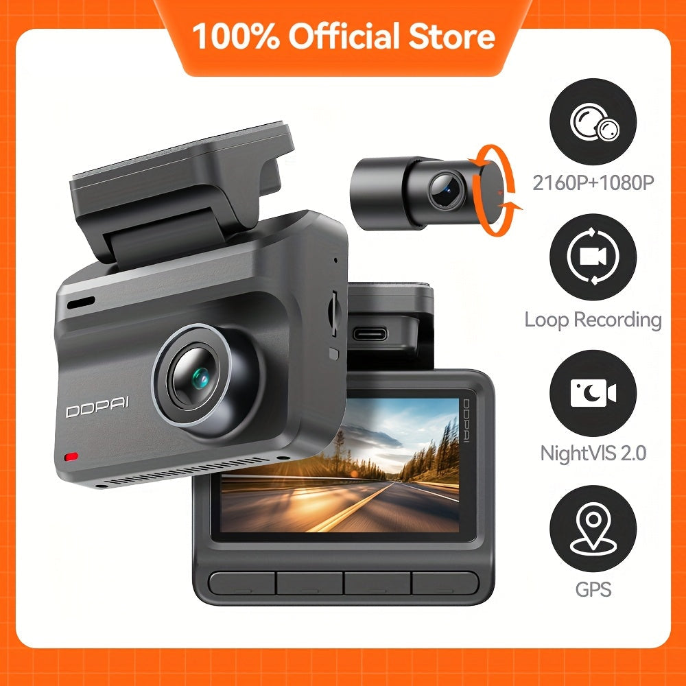 Dashcam – Auto Camera – Dual Camera – Voor en Achter – Wifi Dashcamera – Super Nachtzicht – Loop Opname