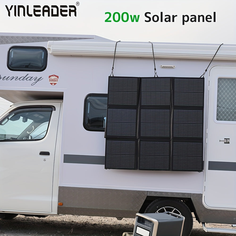 Zonnepaneel – Solar Panel – Opvouwbaar Paneel – Powerbank Oplader – Draagbaar Zonnepaneel – 200W Vermogen – 22,5% Hoog Rendement – Lichtgewicht met XT60 en DC Aansluitingen