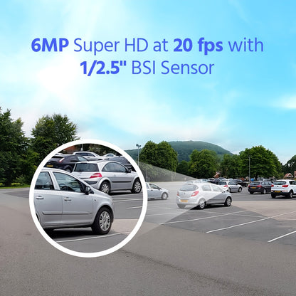 6MP IP Beveiligingscamera – Beveiligingscamera Dubbele Lens – Buiten Camera – Surveillance Camera – Toezicht Camera – Kleurennachtzicht – 180° Breed Gezichtsveld – Tweerichtingsspraak – Wit
