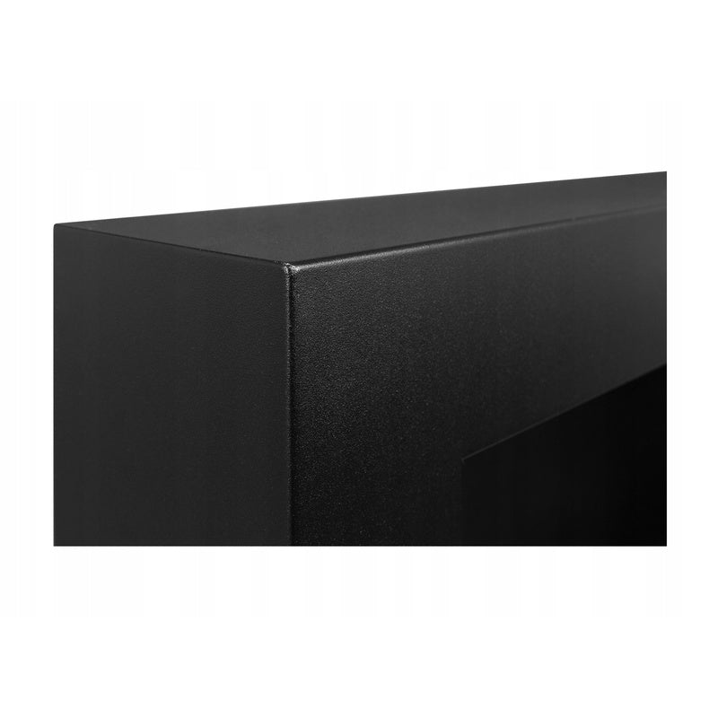 Hanging Biofireplace 65x40x12 cm Box Black Structural Matte