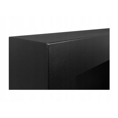 Hanging Biofireplace 65x40x12 cm Box Black Structural Matte
