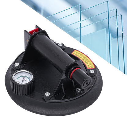 Zuignap – Vacuümzuiger – Hefzuiger – Hulpzuiger – Zuighandel – Zuigkracht 179 kg – Druksensor Met Kleurindicatie – Inclusief Draagkoffer – Rubber Zuigbasis 20 cm – Anti-Slip ABS Handgreep