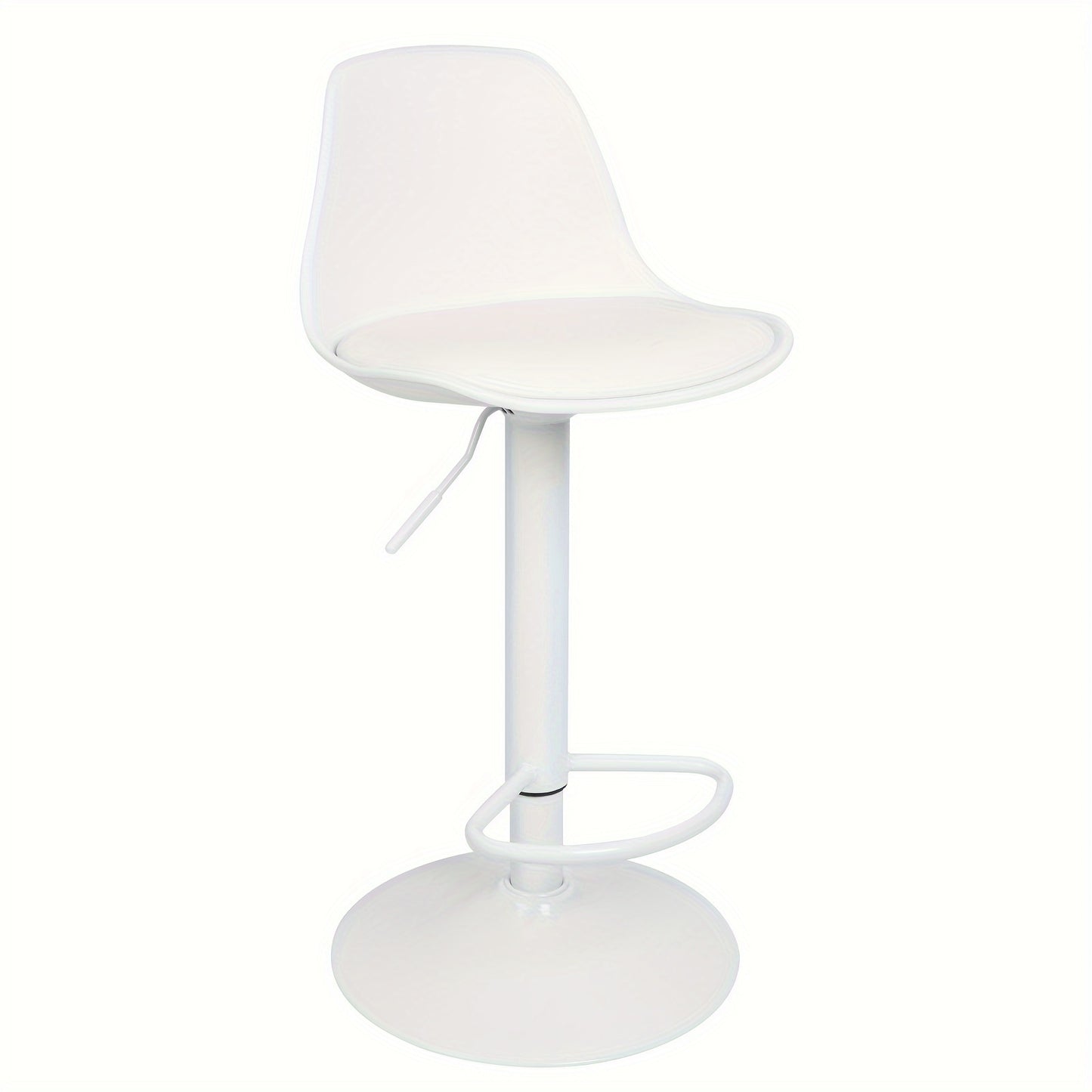 Barstoel – Barkruk – Barstoelen – Keukenstoel – Kruk – Set van 4 – Verstelbare Zithoogte 55-75 cm – PU-leer Bekleding met 360° Draaibare Zitting