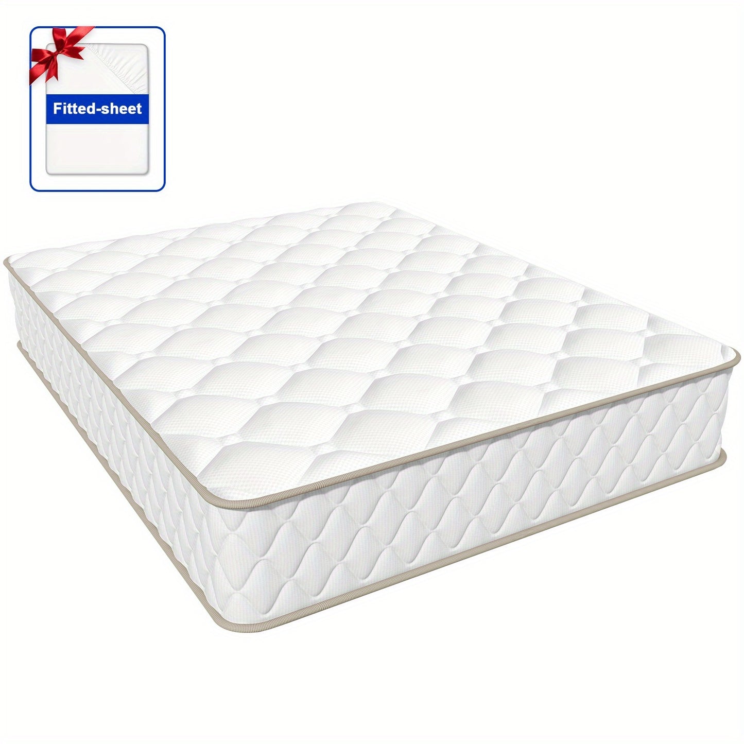 Pocketveringmatras 160x200 cm – Matras – Matrassens – Slaapmatras – Innerspring Matras – 7-Zones Pocketvering – Medium Stevig – Ademend – Geluidloos – 22 cm Hoogte – Inclusief Matrasbeschermer