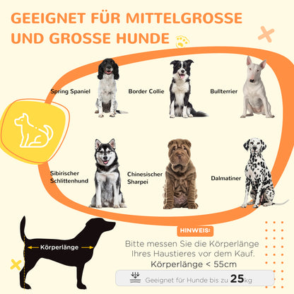 Hondenbench – Hondenkooi – Hondenkist – Reismand – Bench Voor Medium Honden – Wasbaar Kussen – 2 Deuren Met Slot – 90x58x65 cm – Natuurlijk Houtdesign