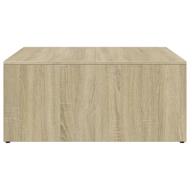 2pcs Coffee Table Set Processed Wood And Metal Sonoma Oak Color