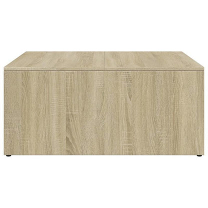 2pcs Coffee Table Set Processed Wood And Metal Sonoma Oak Color