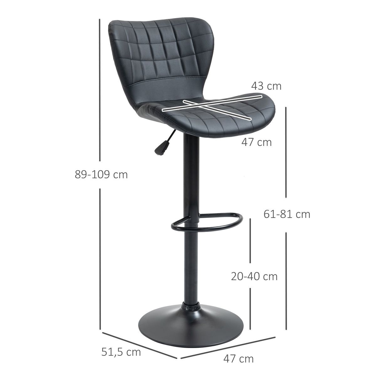 Verstelbare Bar Tafel – Uitschuifbare Bartafel – Hoektafel – Opbergbaar – Barmeubel – Zwart – Verstelbare Lengte en Vorm – 3 Verstelbare Planken